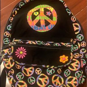 Peace sign backpack